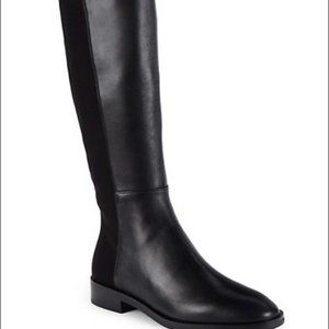 Stuart Weitzman Keelan black leather knee high boots size 9.5